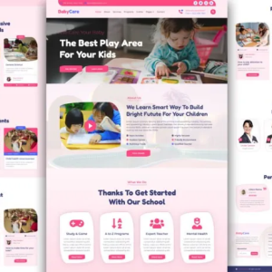 BabyCare – Free Daycare Website Template
