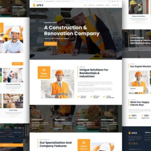 Apex – Home Repair Website Template