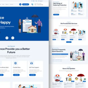 LifeSure – Life Insurance Website Template
